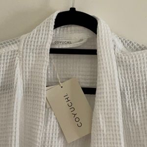 Coyuchi unisex organic waffle robe